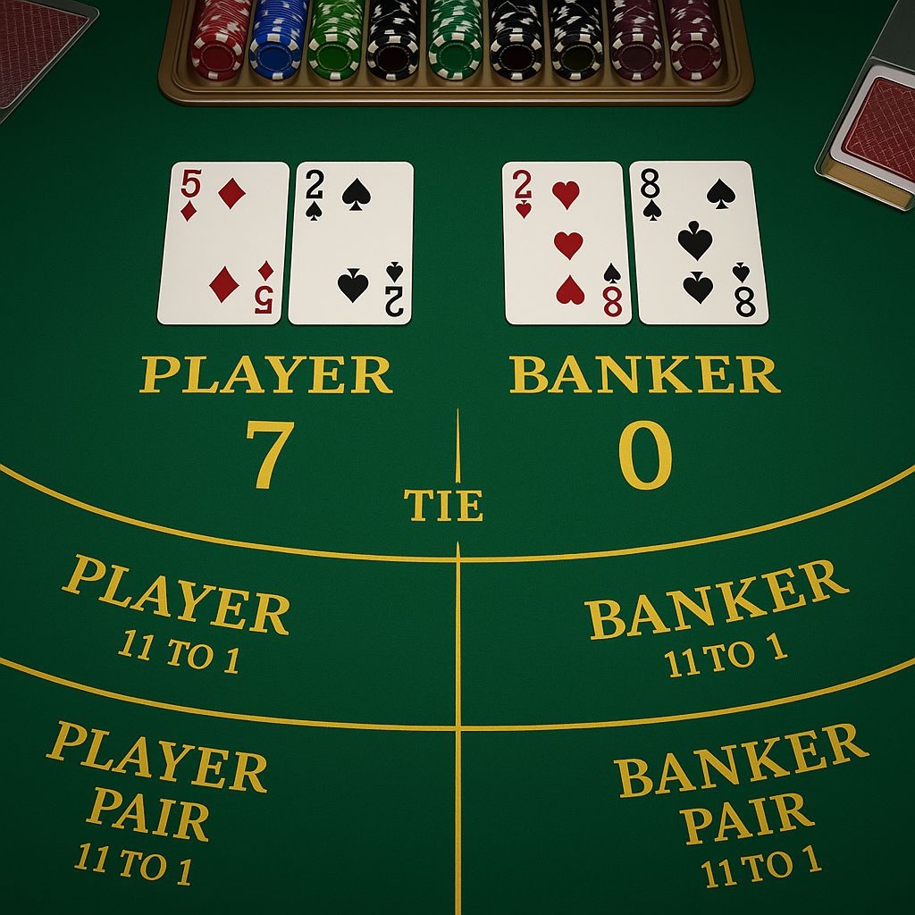 Banzai Casino - Baccarat - Jeux de Table Élégants